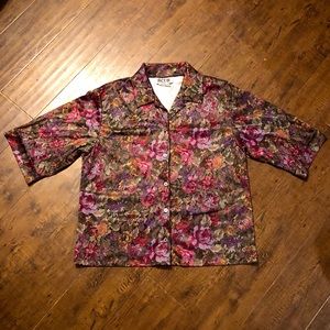 Act III VINTAGE 70’s/60’s Floral Button Up EUC - Act 3 - Button Up